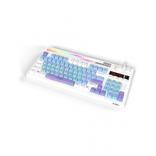 Claw's Spectrum K1 Fonksiyonel Çift LCD Ekran & Çift Rgb - Ses Kontrolcülü Membran 94 Tuşlu Spectrum Rgb Modlu Gaming Klavye Claw's Spectrum K1 Fonksiyonel Çift LCD Ekran & Çift Rgb - Ses Kontrolcülü Membran 94 Tuşlu Spectrum Rgb Modlu Gaming Klavye